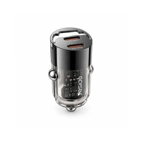 YESIDO Y69 Dual USB-C 30W PD Mini Car Charger