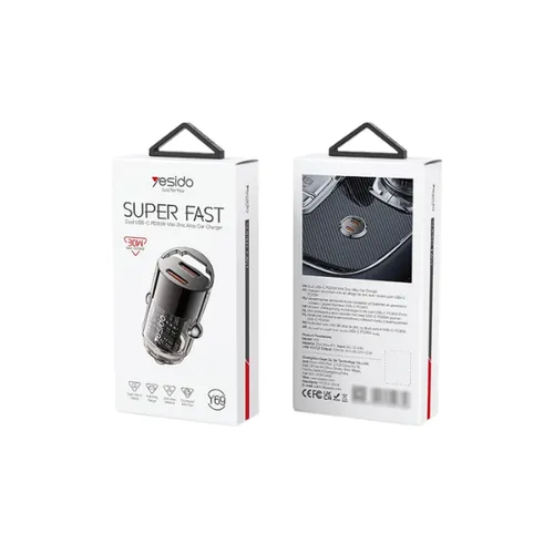 YESIDO Y69 Dual USB-C 30W PD Mini Car Charger