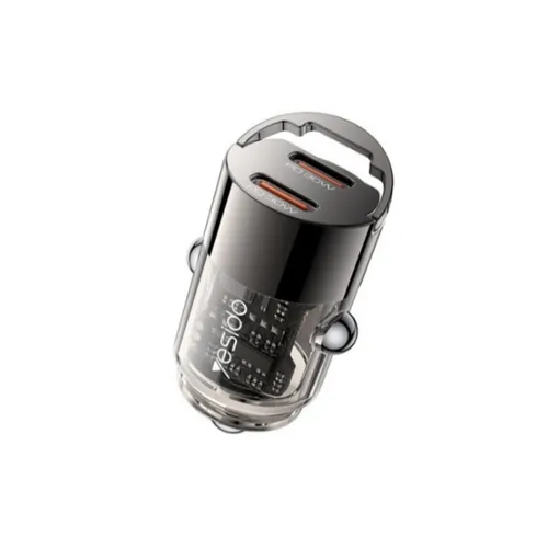 Yesido Y69 Dual USB-C PD30W mini Zinc Alloy Car Charger