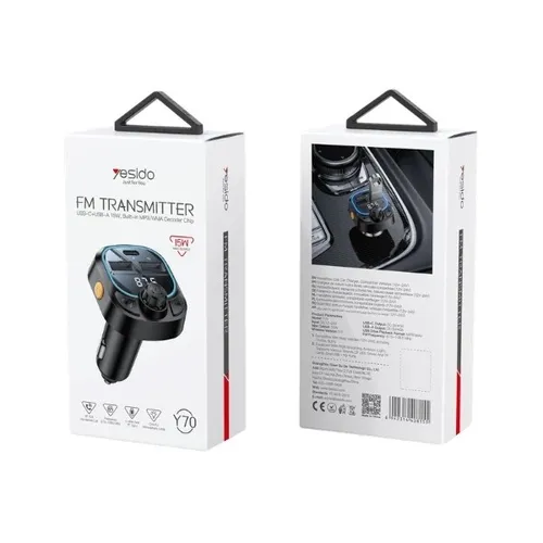 Yesido Y70 15W Bluetooth FM Transmitter