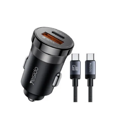 Yesido Y72 Dual Port PD30W Fast Charger With Type-C to Type-C Cable
