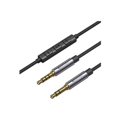 Yesido YAU30 3.5mm Male to Male Audio Cable with Volume Control