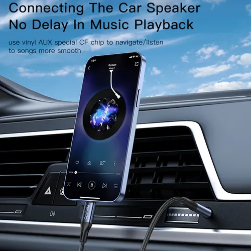 Yesido YAU32 Wireless Bluetooth 5.0 AUX Car FM Audio Adapter