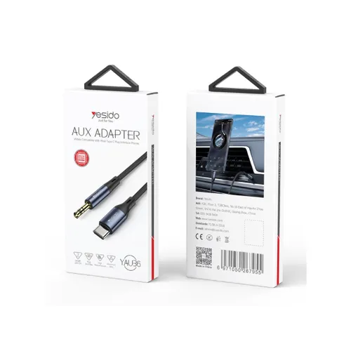 Yesido YAU36 Type-C to 3.5mm AUX Audio Adapter Cable