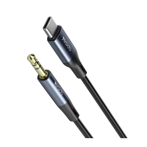 Yesido YAU42 Type C to Audio 3.5mm Cable Black