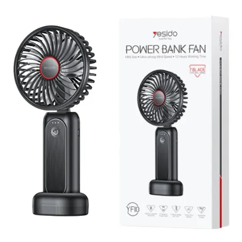 Yesido YF10 Powerbank with Handheld Mini Fan