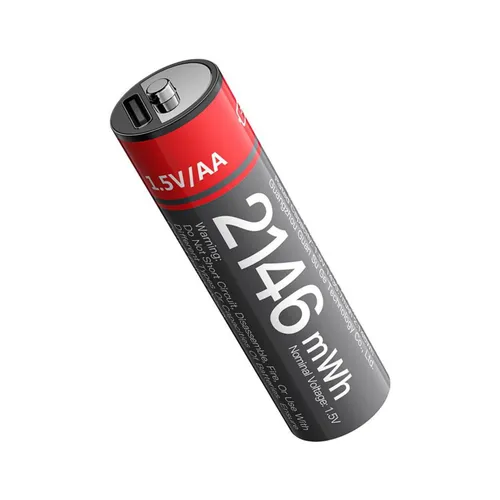 Yesido YP88 1.5V AA Rechargeable Lithium Batteries - 4 Pieces