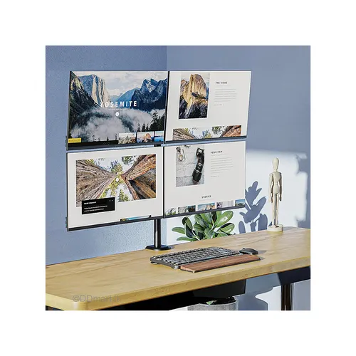 Zeno M624 Quad Monitor Stand 4 Monitor Desk Mount for 13-27 inch