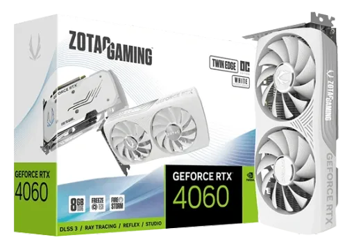 ZOTAC GAMING Geforce RTX 4060 8GB Twin Edge OC BLACK / WHITE
