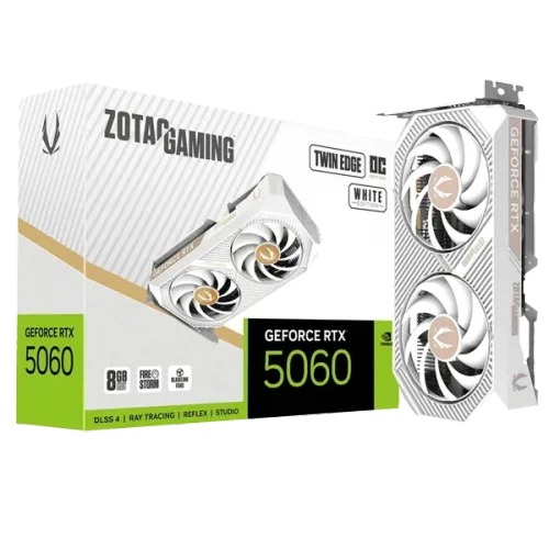 ZOTAC GAMING GeForce RTX 5060 Twin Edge OC White Edition 8GB
