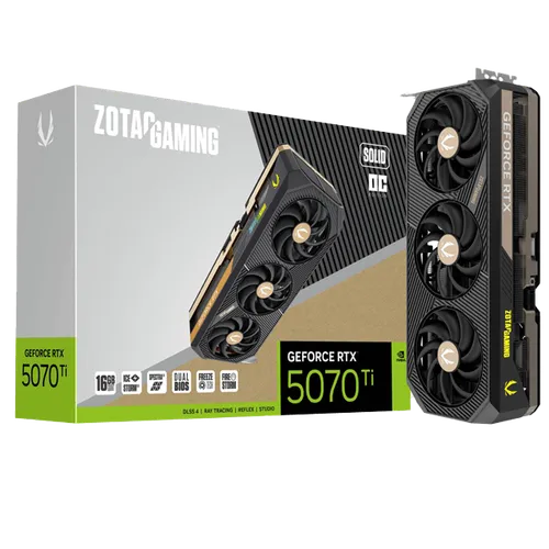 ZOTAC GAMING GeForce RTX 5070 Ti SOLID OC 16GB
